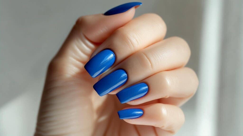 blue nails