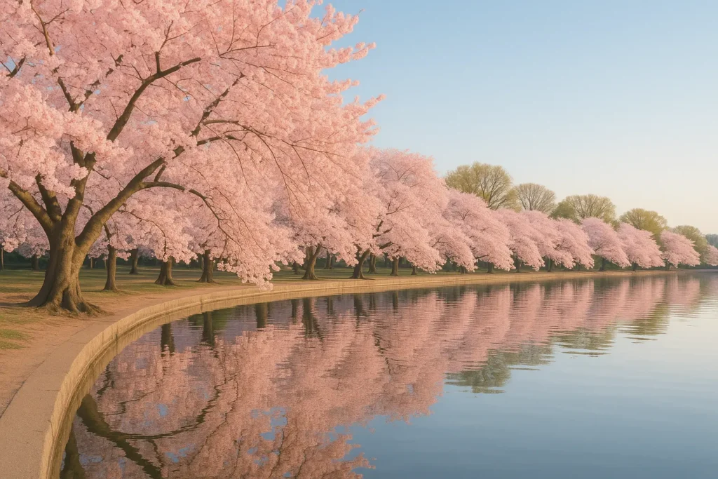 Cherry blossom season in Washington DC