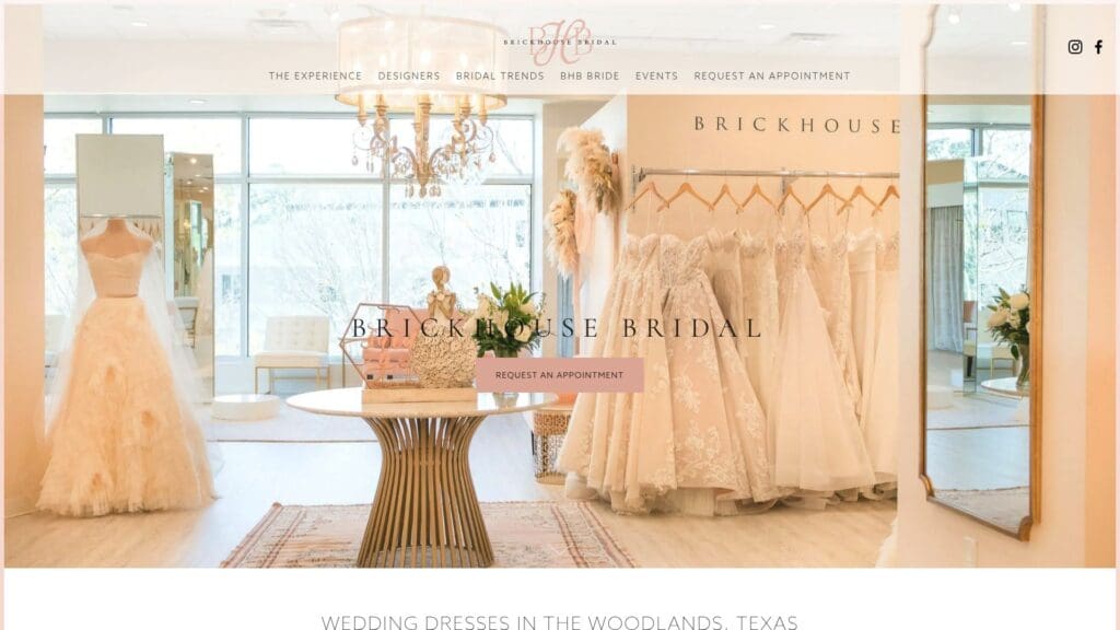 Brickhouse Bridal website
