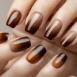 brown ombre nails