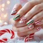 candy cane nails