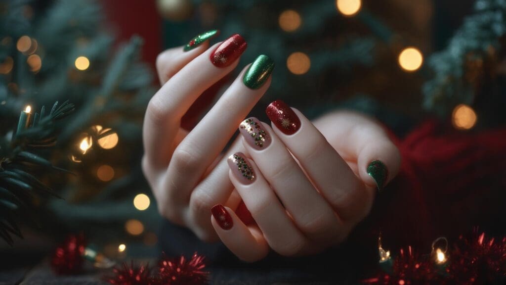 christmas nails