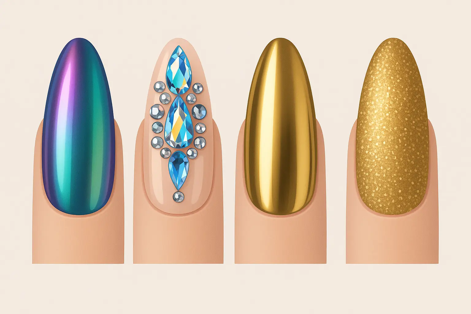 Exotic nail designs showcase