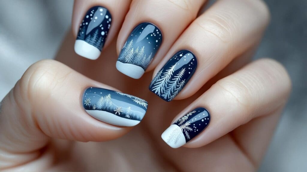 classy winter nails