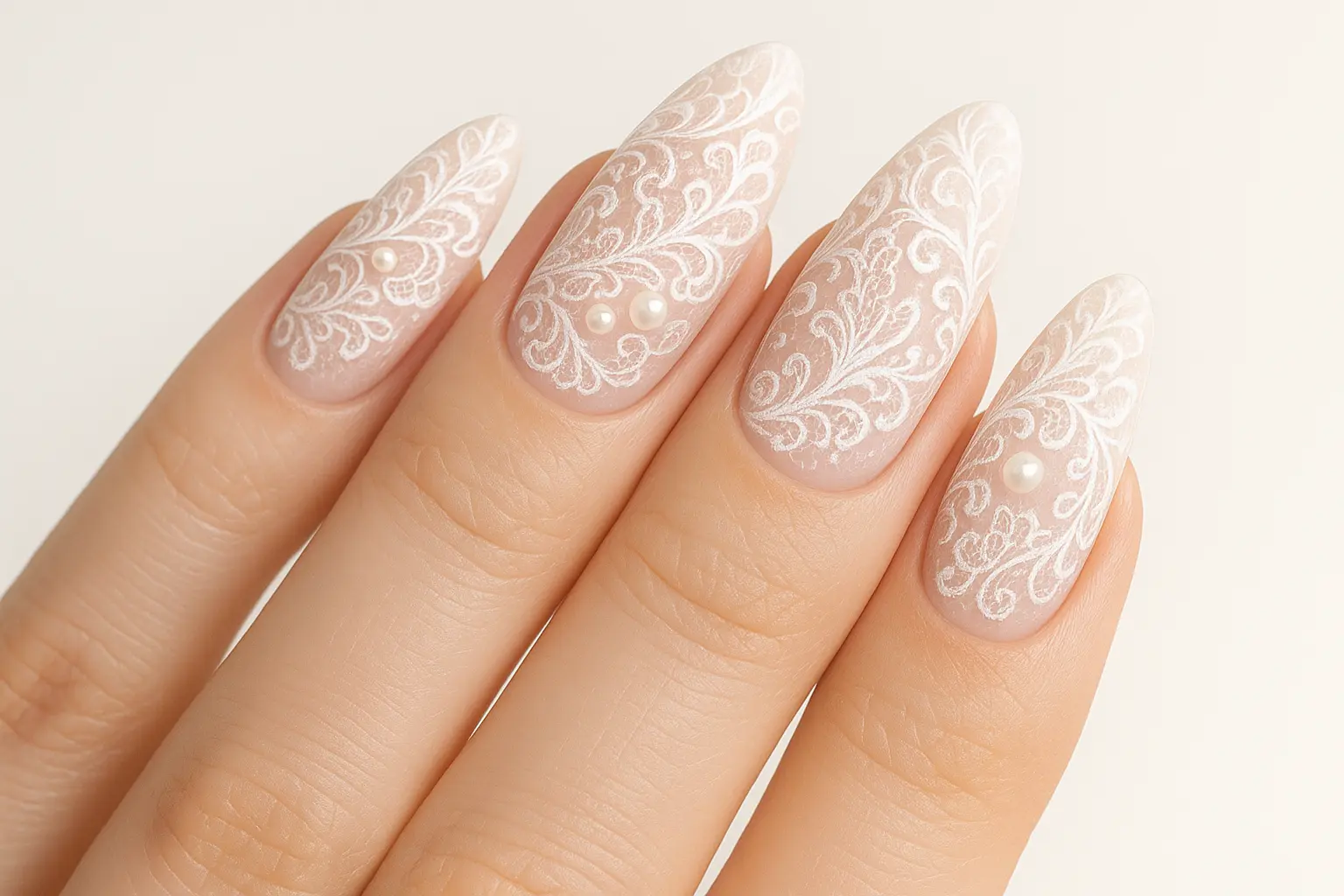 Wedding-appropriate August nail designs