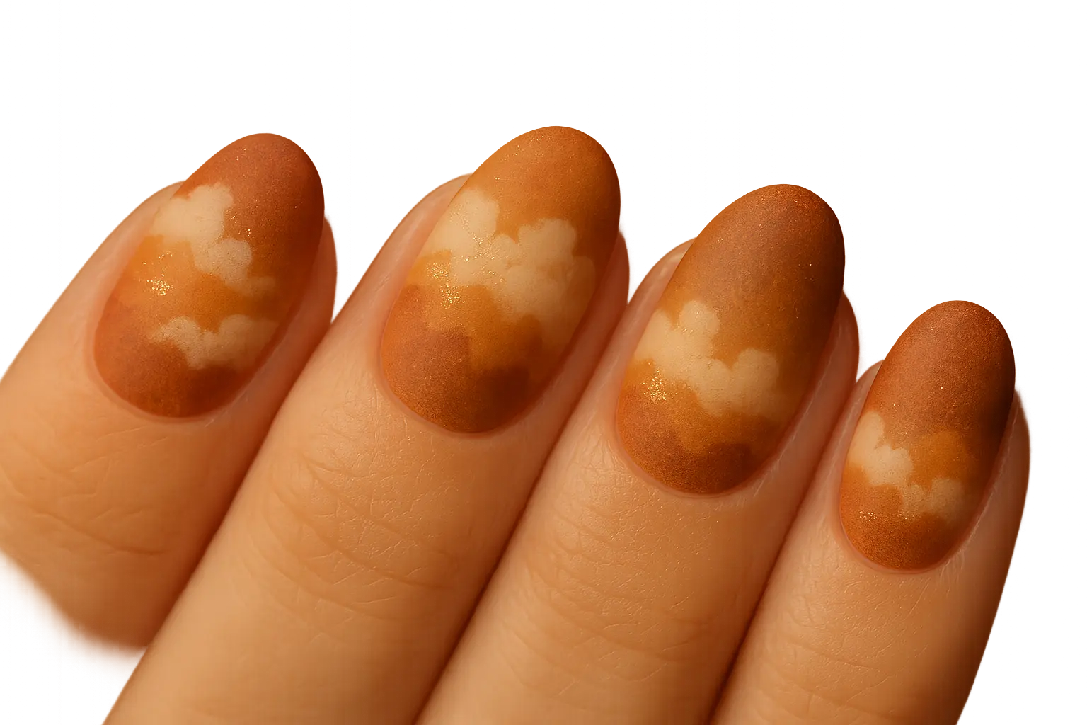 Spring blossom cloud nails