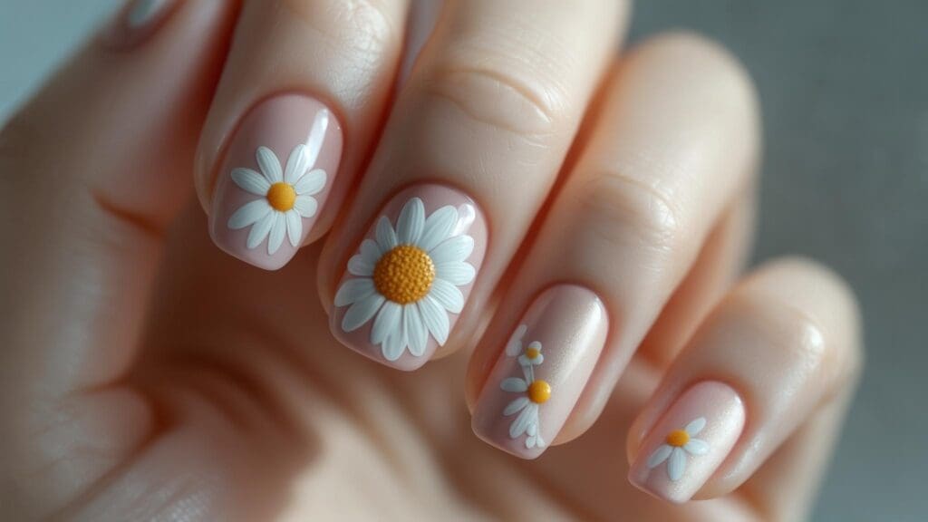 daisy nails