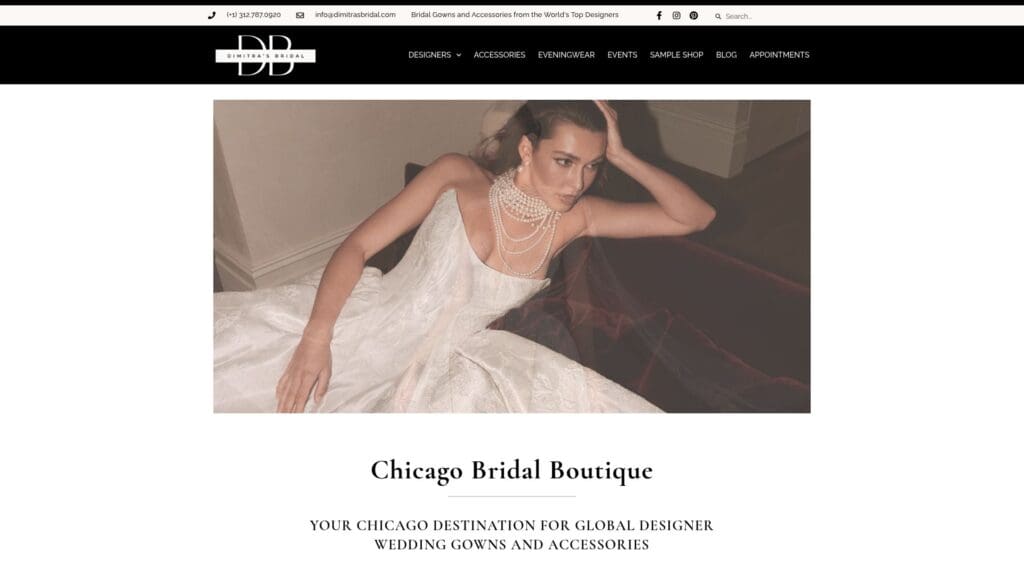 Dimitra's Bridal Couture Gold Coast salon