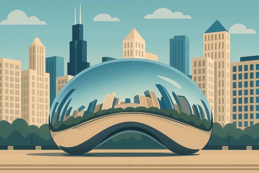 Millennium Park Cloud Gate sculpture