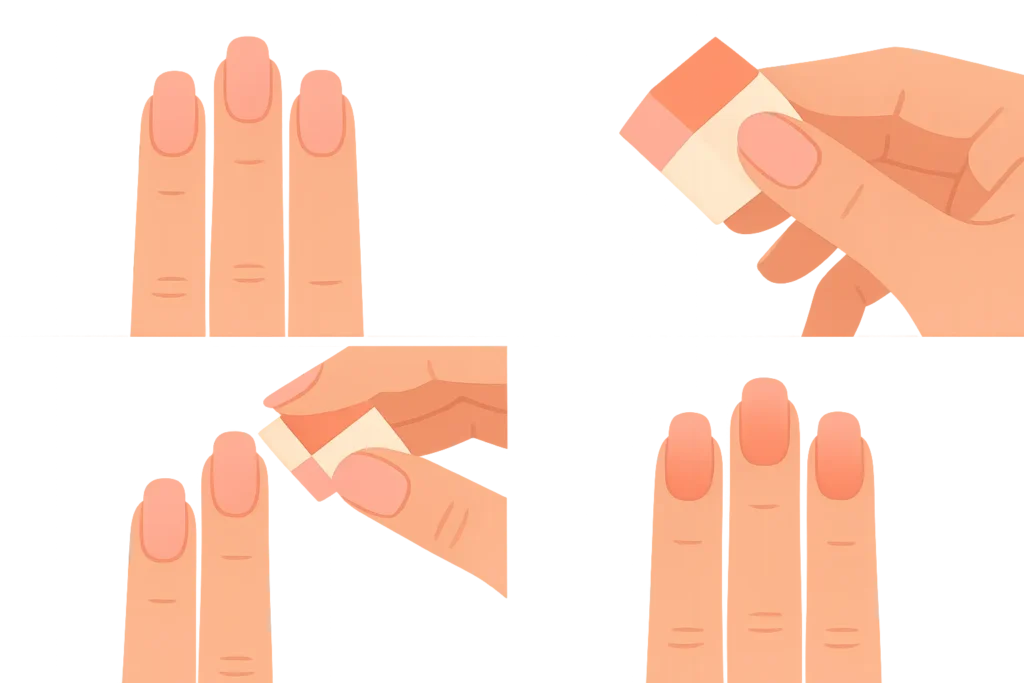 Professional nail application