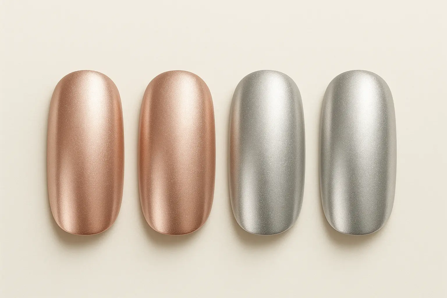 metallic ombre nail designs