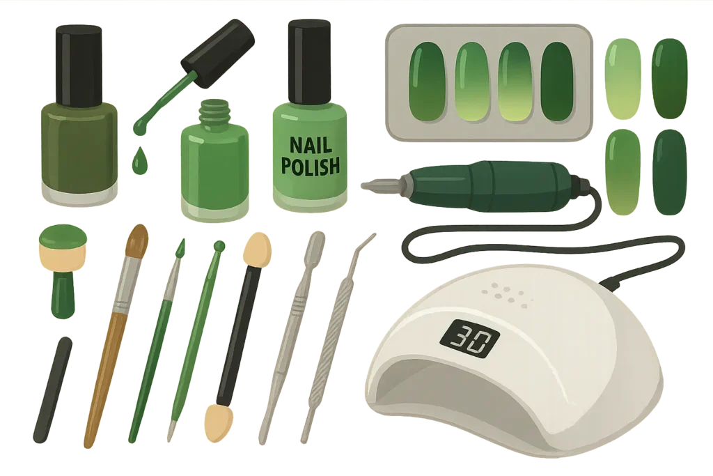 Green ombre nail lifestyle matching guide