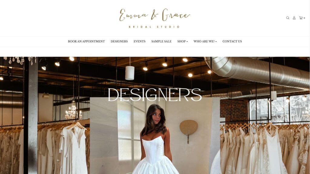 Emma & Grace Bridal custom design studio