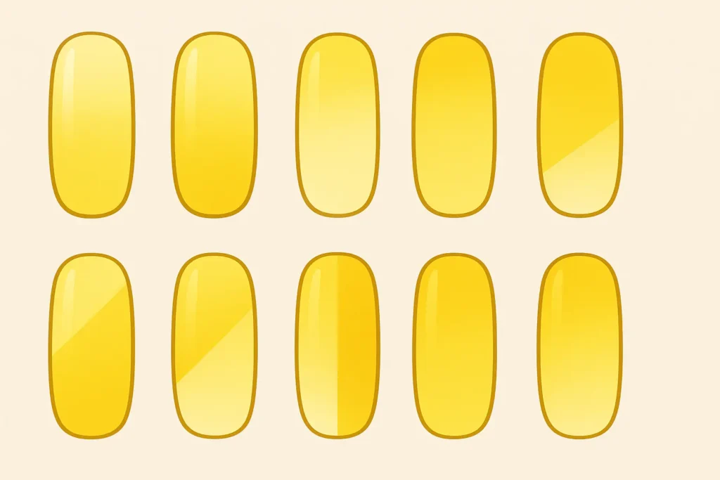 Yellow ombre nail designs showcase