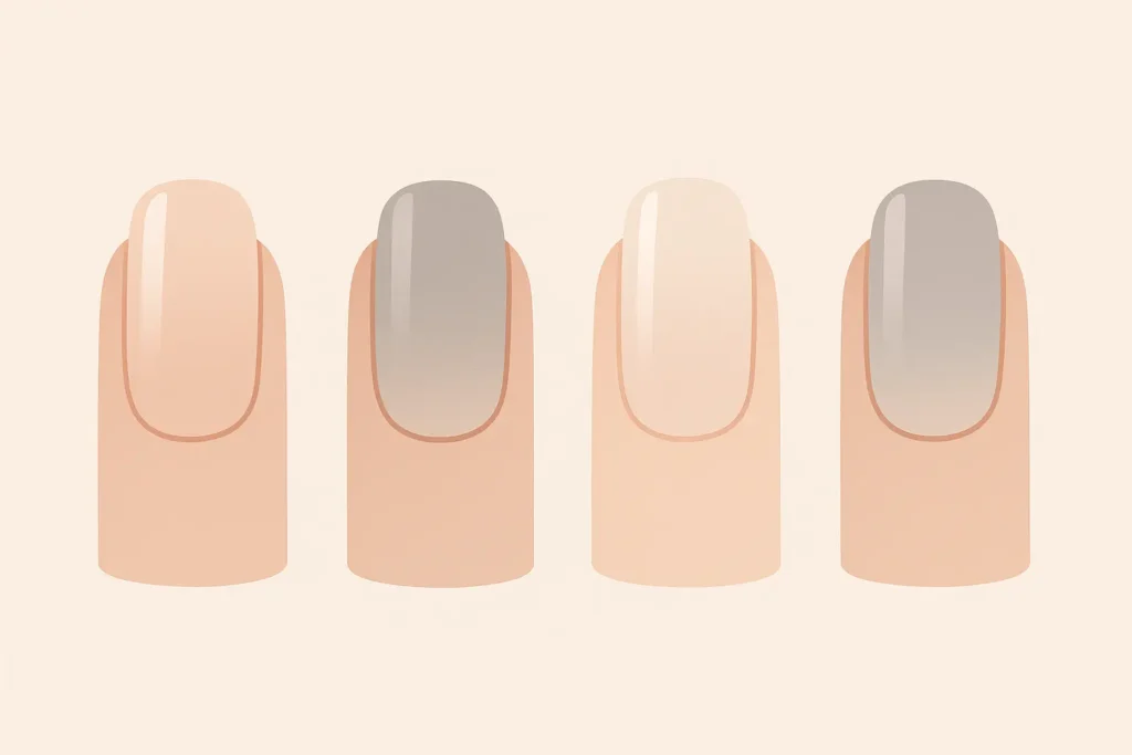 Minimalist professional ombré nail designs