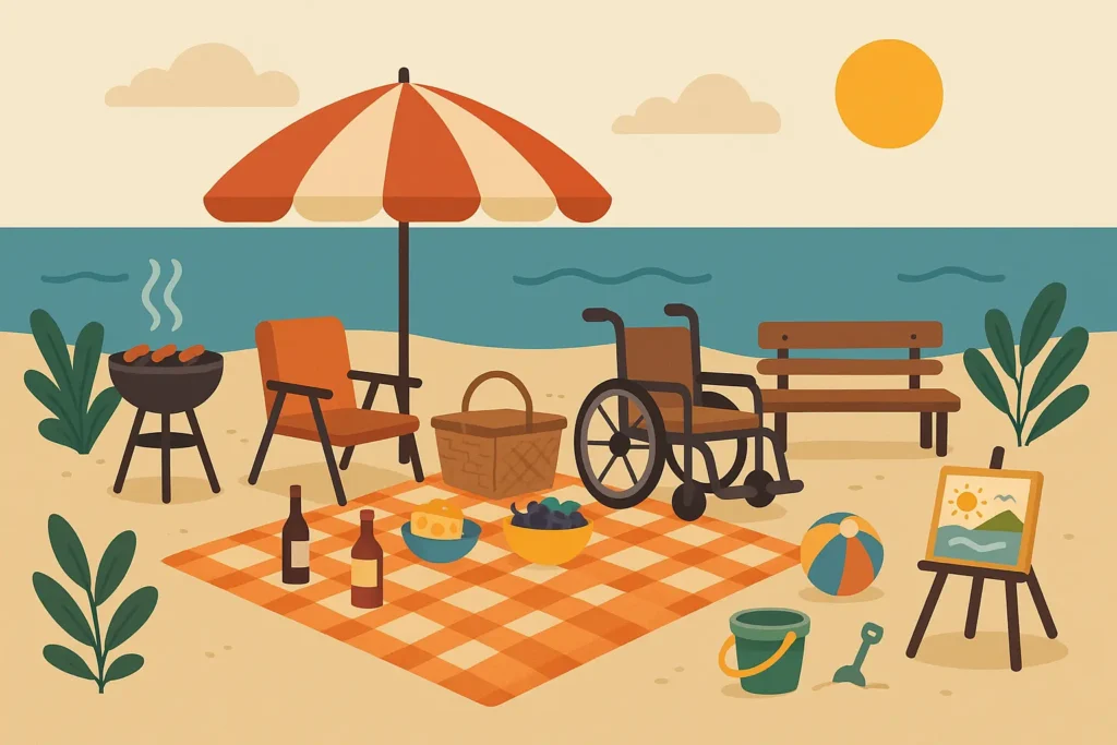 Multi-generational family enjoying Kauai activities