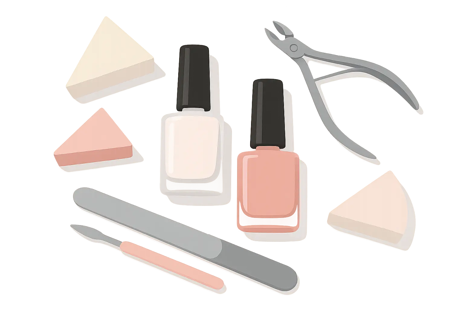 Pink and white ombre nail design considerations