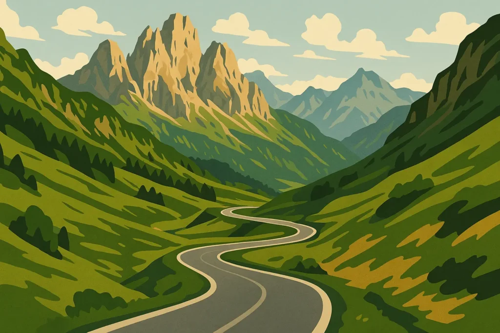 Northern Italy road trip scenic routes