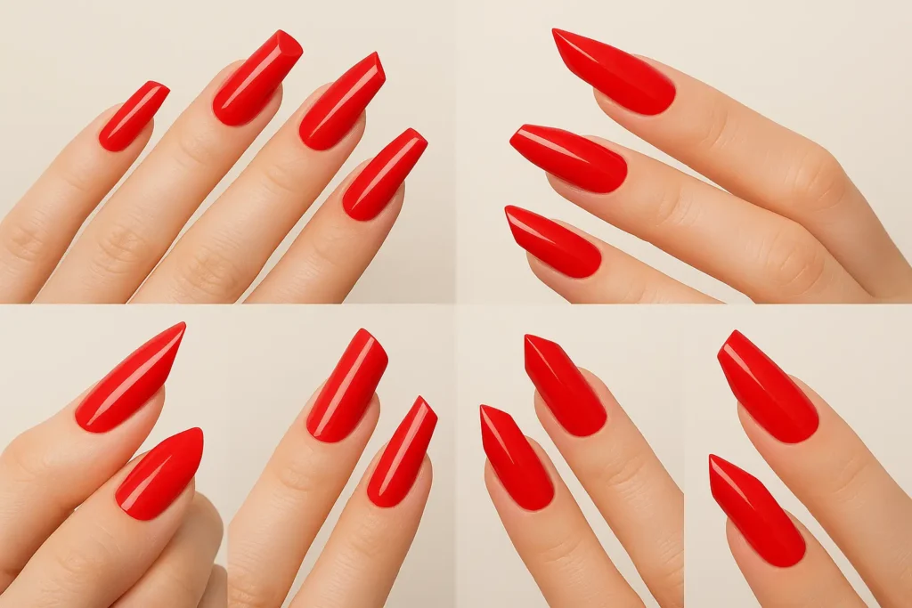Lipstick nail trend example