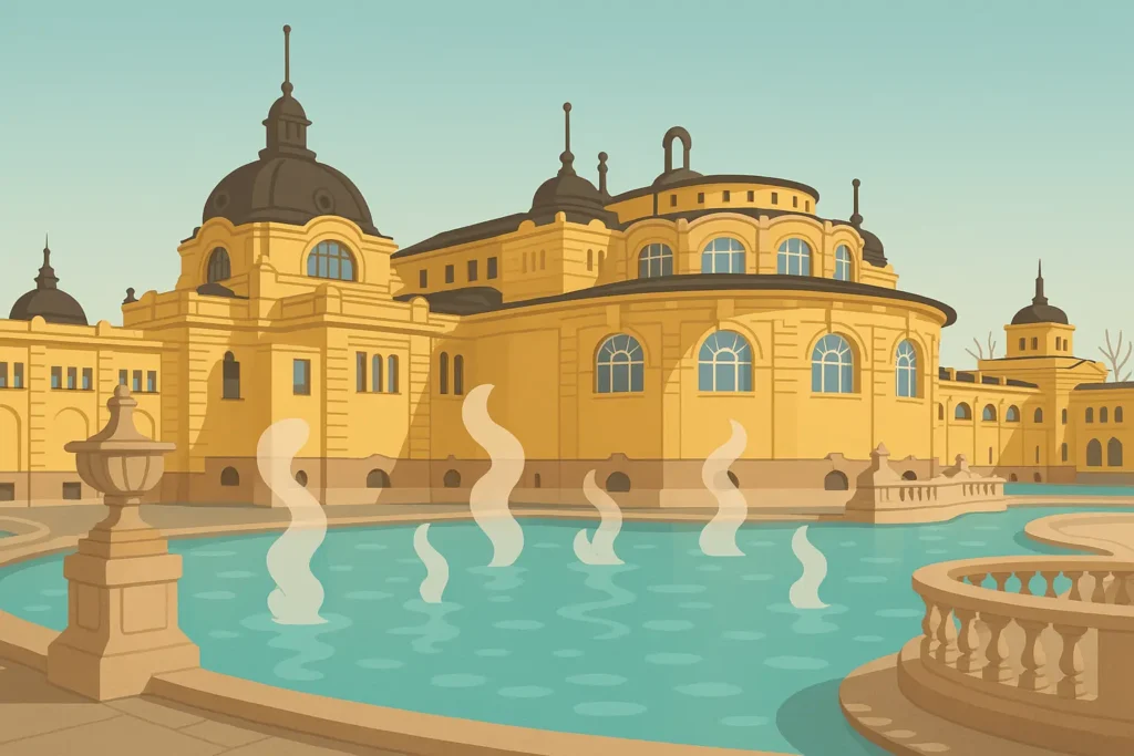 One day Budapest highlights including Parliament and thermal baths