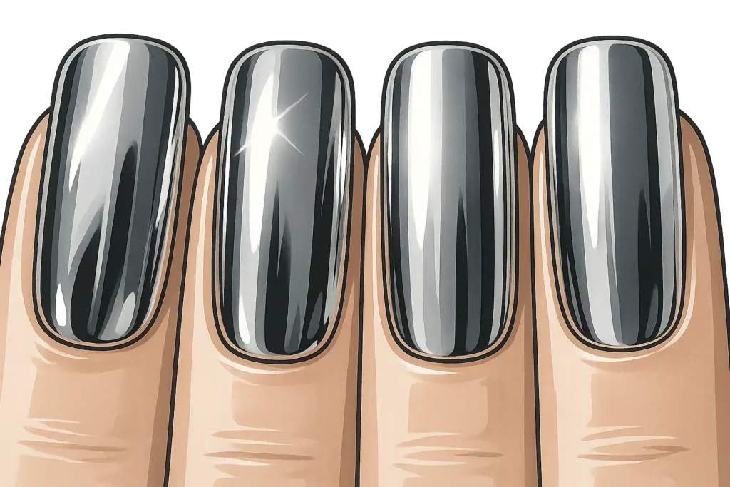 Matte finish dip powder nails with sophisticated appearance