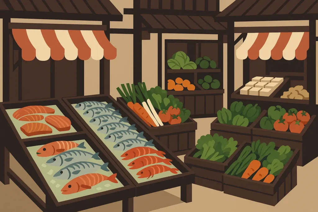 Hokkaido culinary specialties including fresh seafood and regional ramen