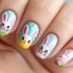 funny bunny nails