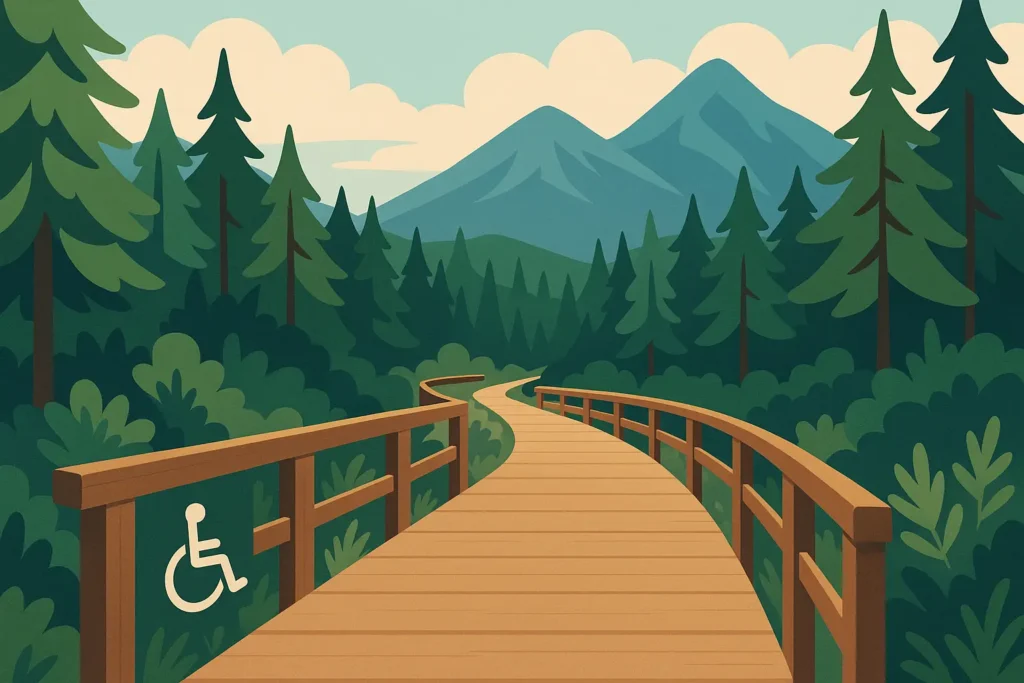 Accessible trails and facilities in Banff National Park for all ability levels