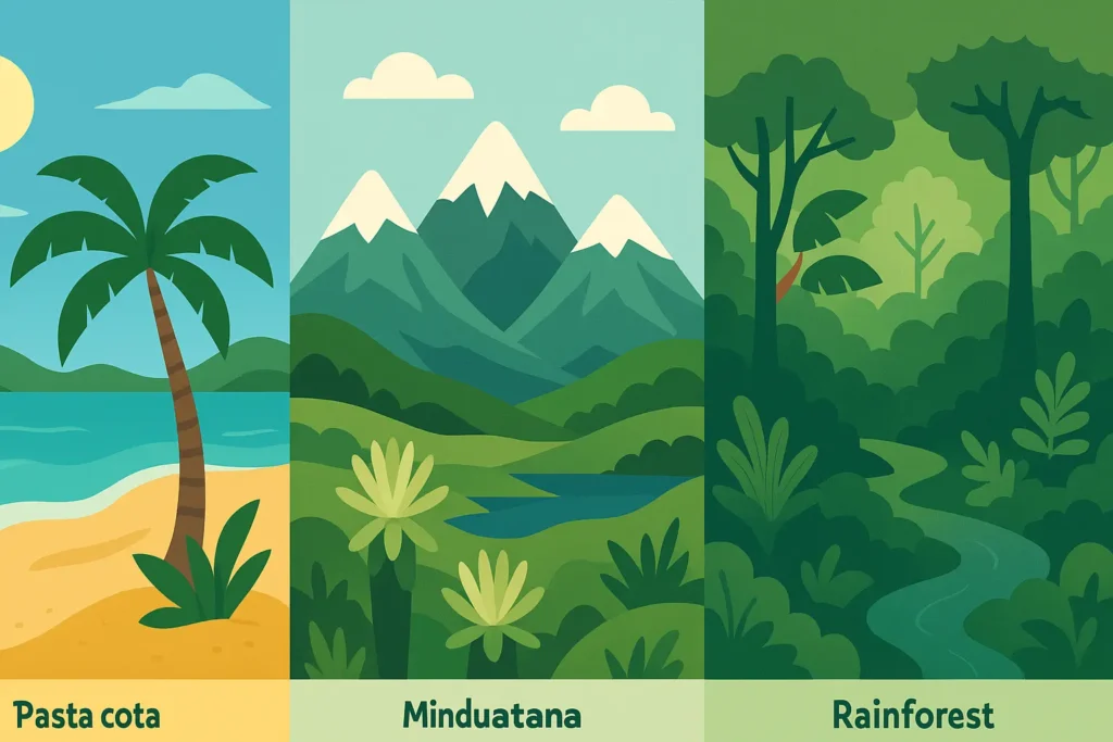 Colombia geographic diversity and climate zones