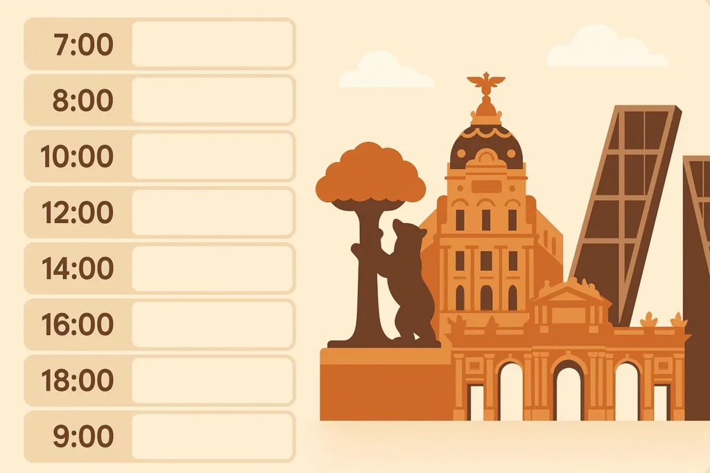 Madrid detailed itinerary planning examples