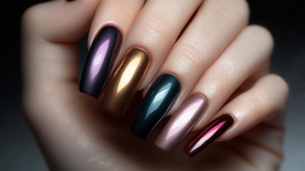 glossy nails