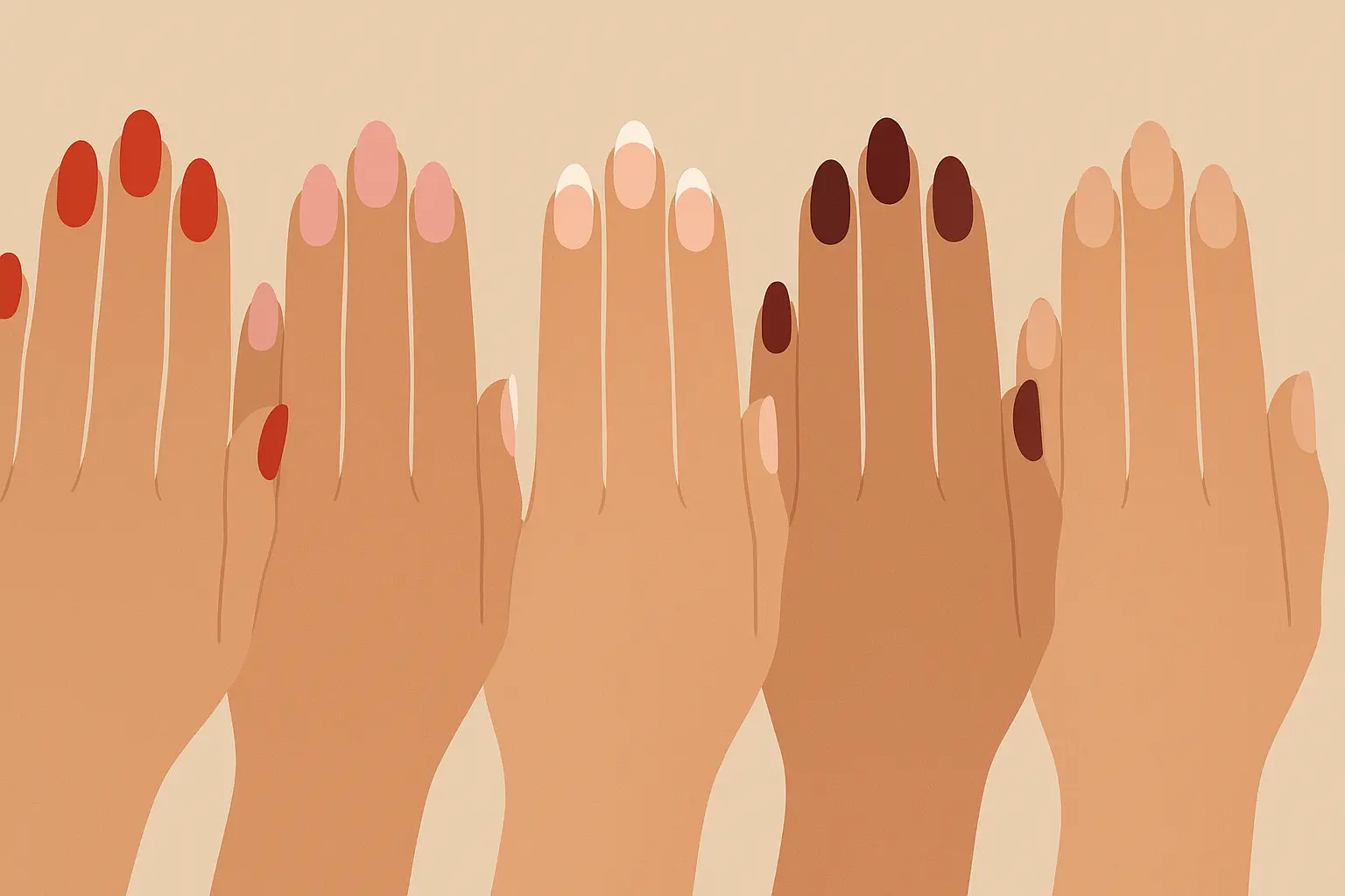 Classic romance nail designs