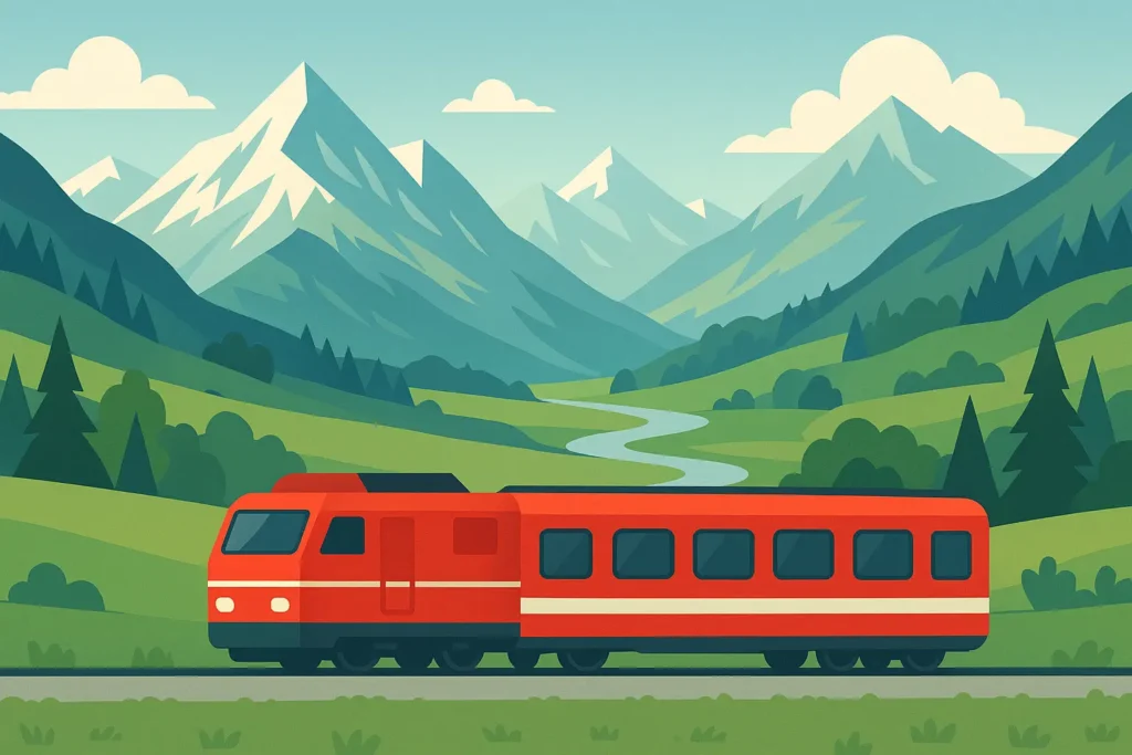 Austrian train system scenic route