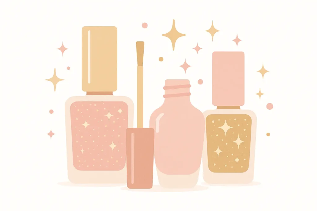 Glitter and sparkle funny bunny nail variations