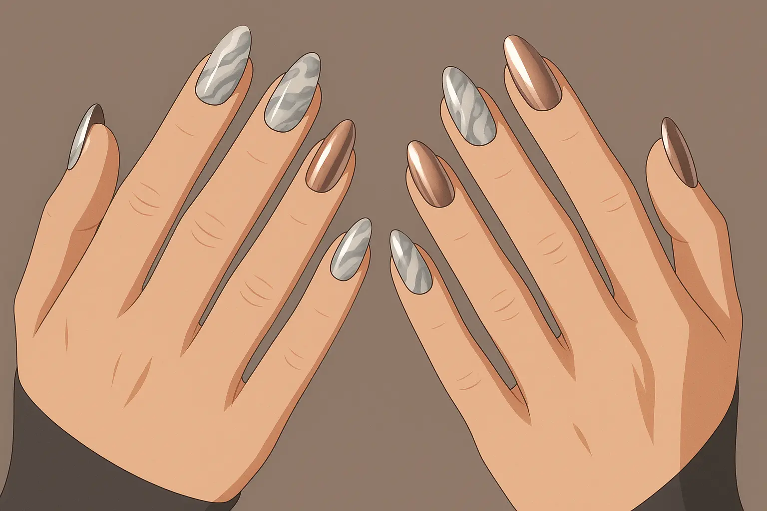 Advanced gel nail techniques and sophisticated bridal nail art