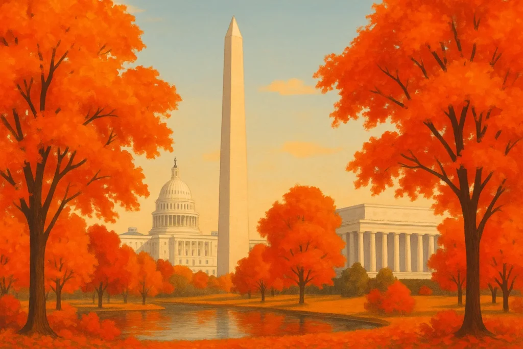 Fall foliage and autumn colors in DC