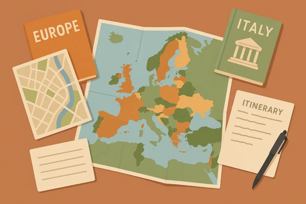 European travel memories including iconic landmarks and cultural experiences