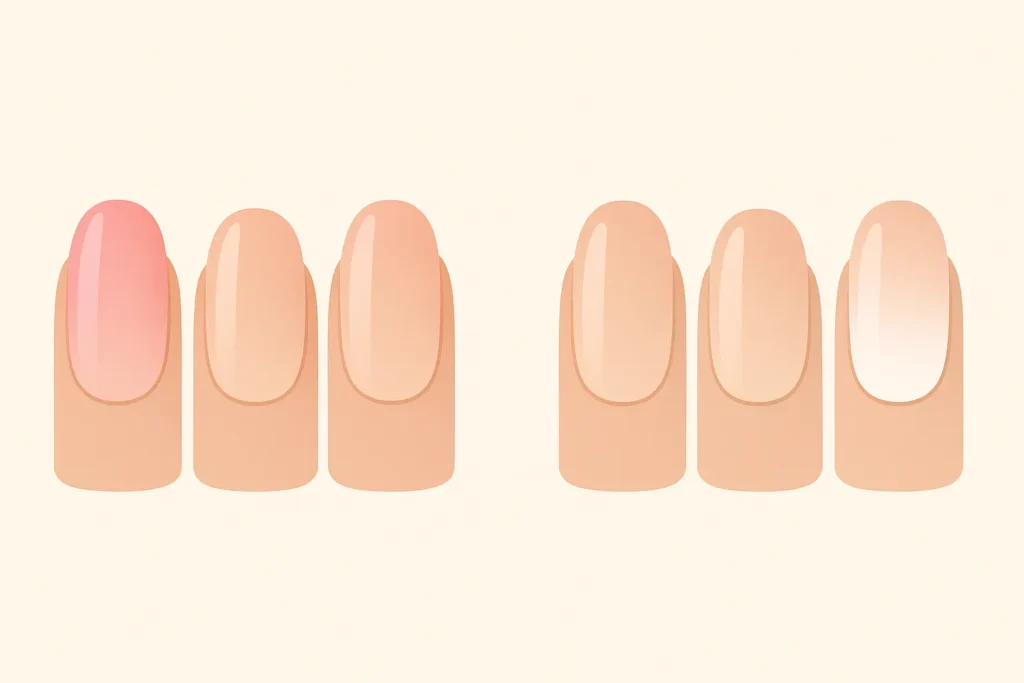 Textured and specialty nude nails