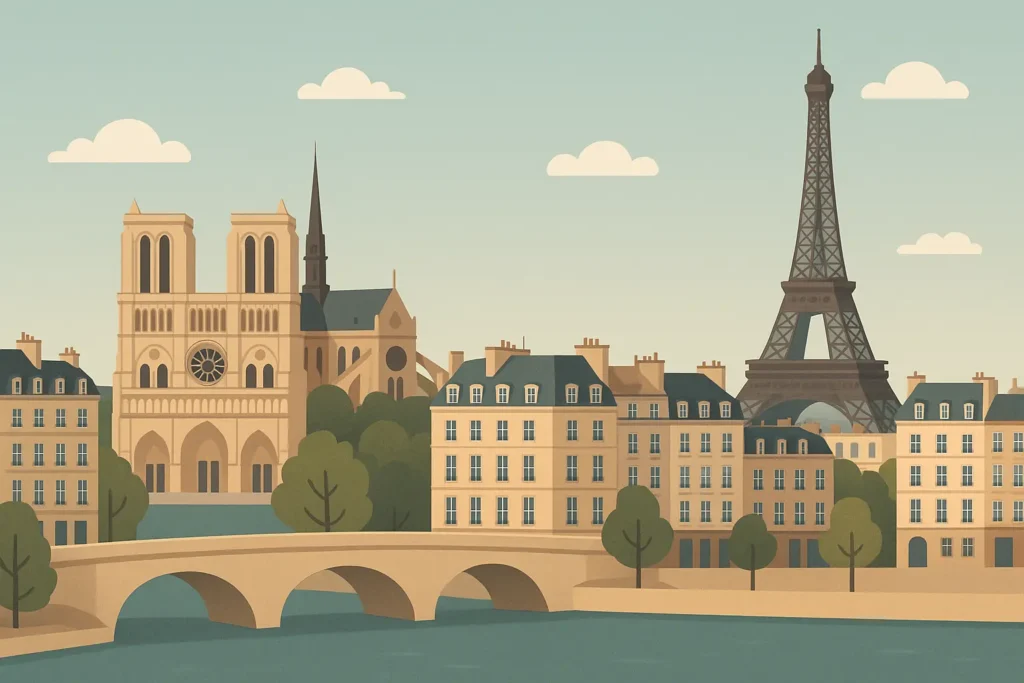 Paris landmarks and attractions