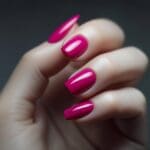 hot pink nails