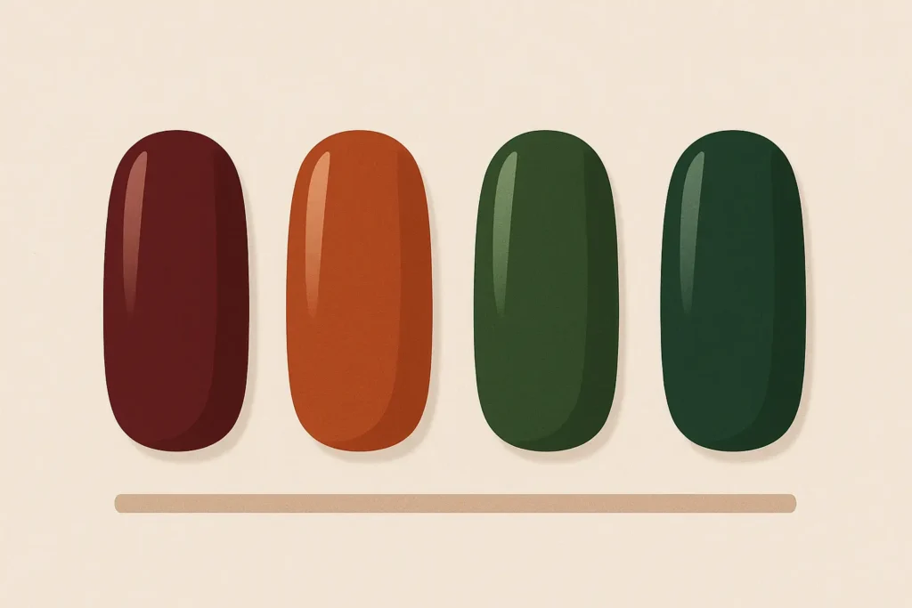 Autumn nail designs showcase