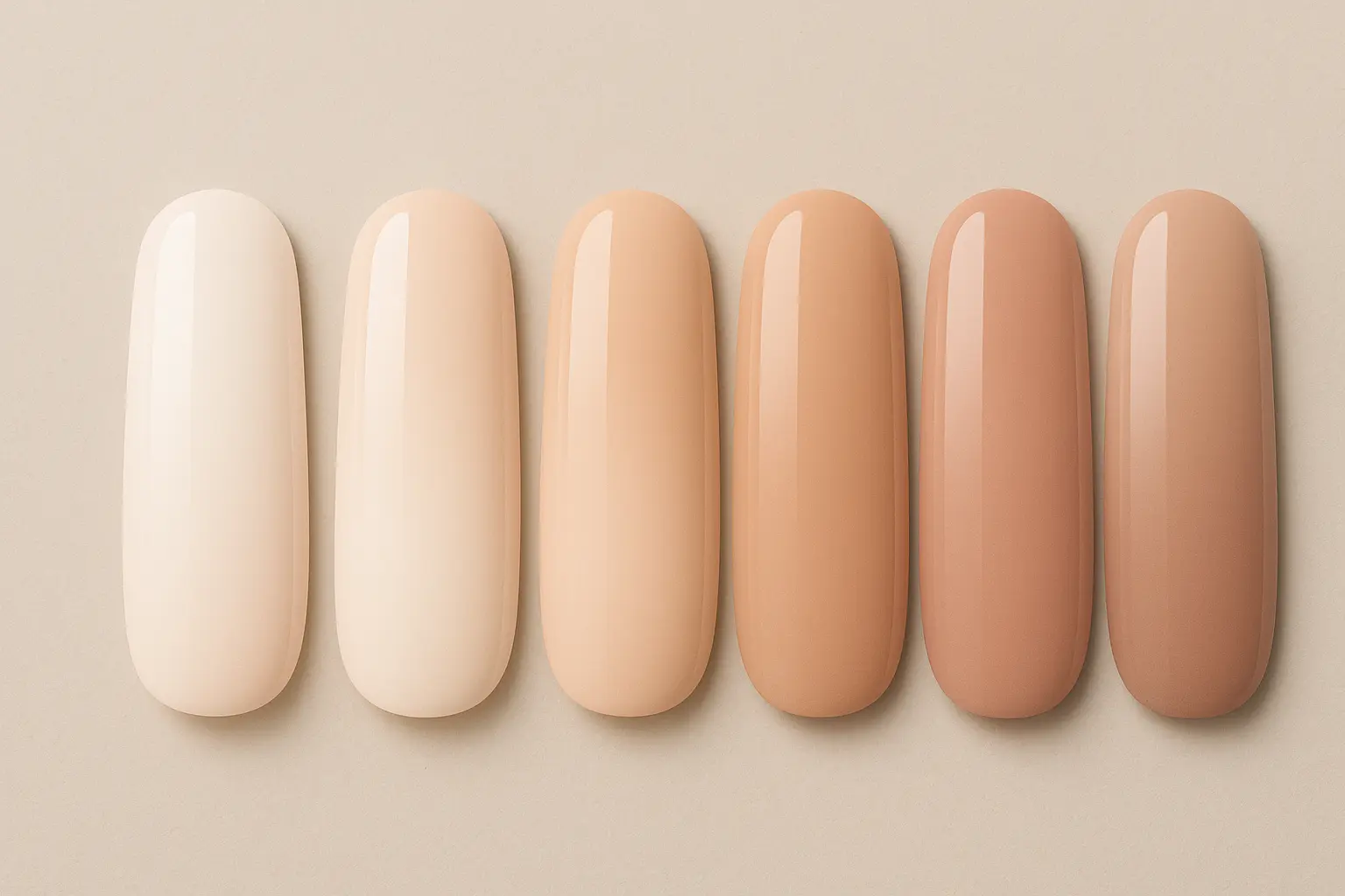 Classic French manicure with summer twist