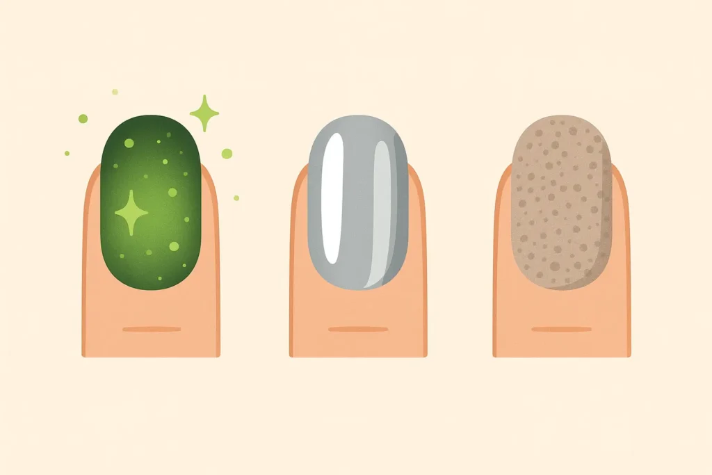 Specialty nail effect examples