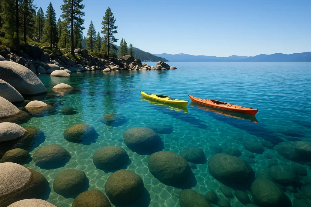Water sports activities on Lake Tahoe