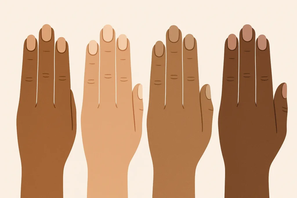 Classic natural nude nails showcase