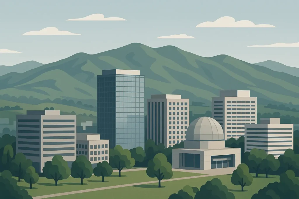 San Jose skyline with mountains