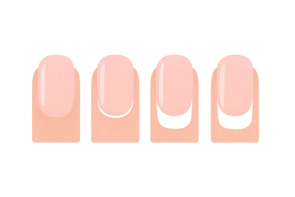Classic French manicure variations