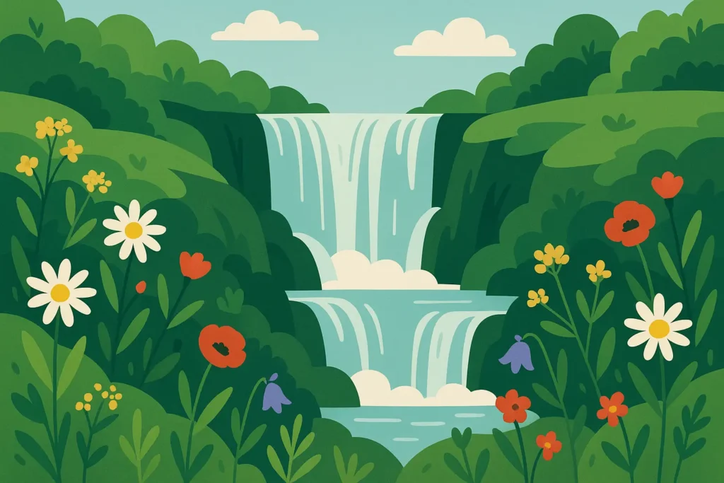 Oregon spring wildflowers waterfalls