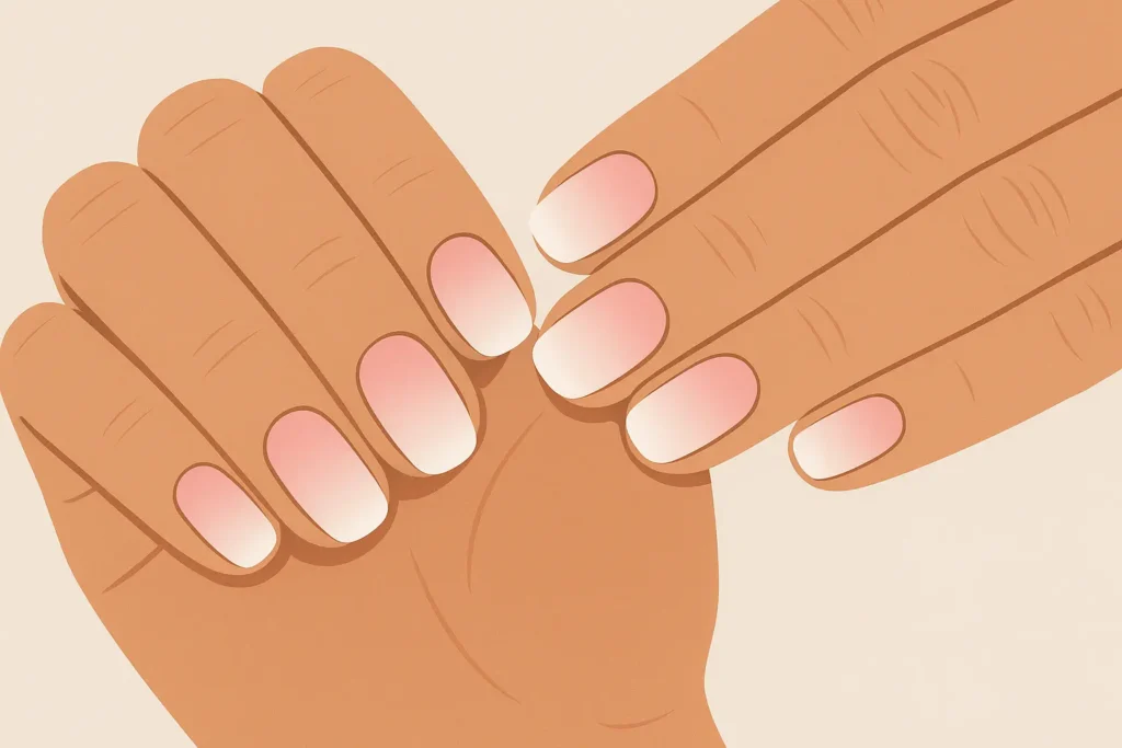Short ombre nails design examples