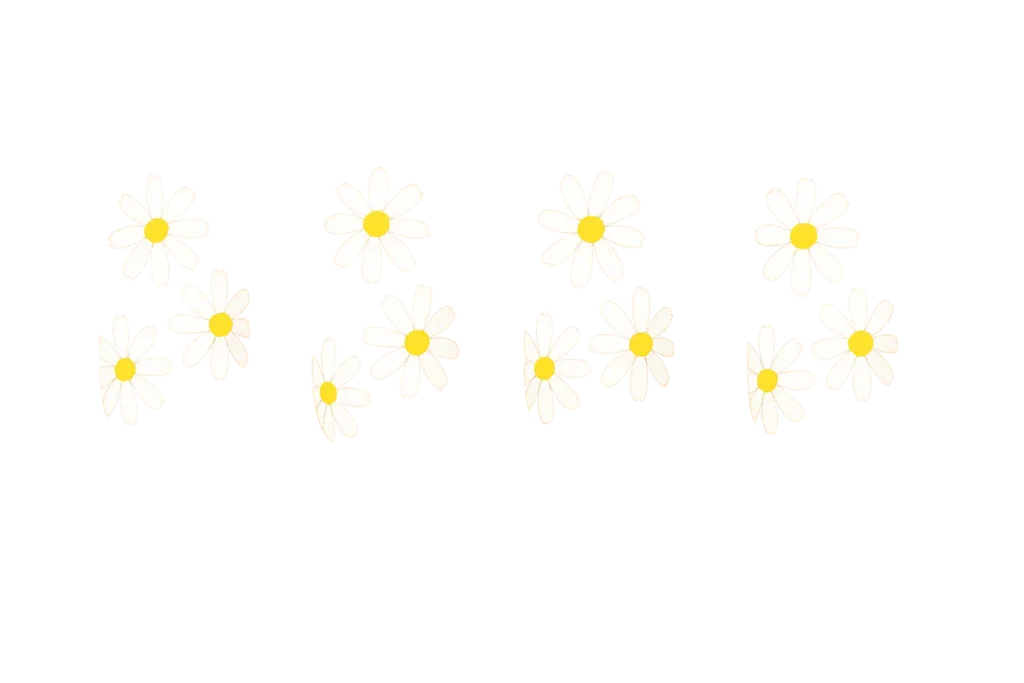 Daisy chain nail designs
